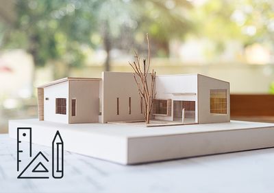 Home model made of wood