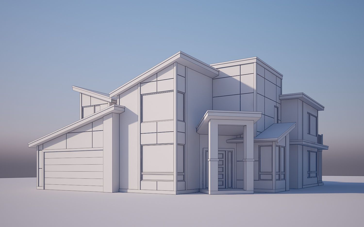 Concept sketch for Home Plans NW plan 3716