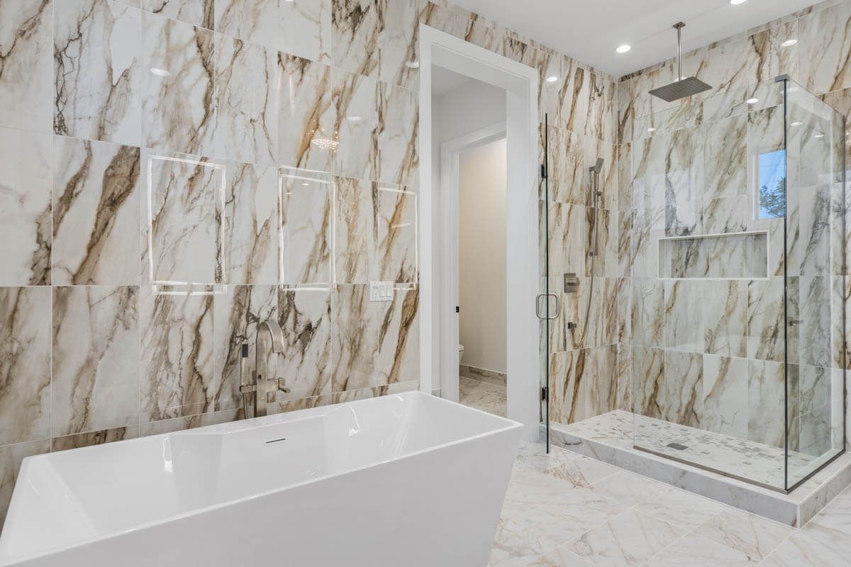 Custom bathroom by Home Plans NW