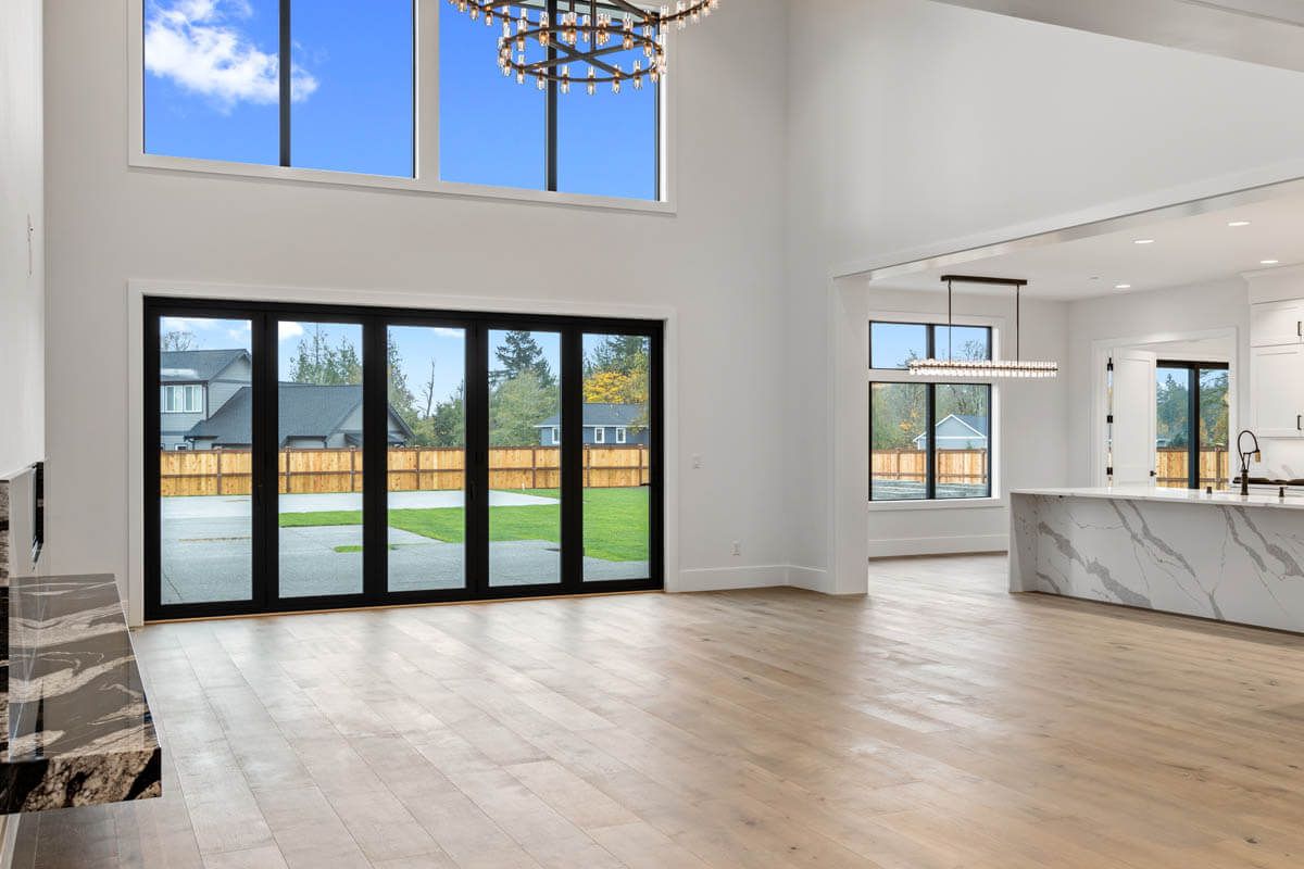 Living room by Home Plans NW