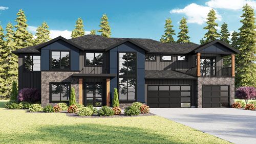 Elevation drawing for a Home Plans NW garage or accessory dwelling unit plan