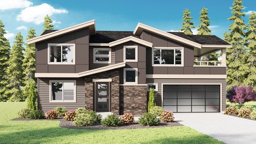 Elevation drawing for a Home Plans NW garage or accessory dwelling unit plan