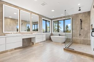 Custom bathroom by Home Plans NW