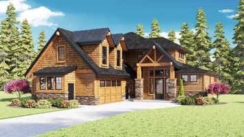 Plan rendering by Home Plans NW
