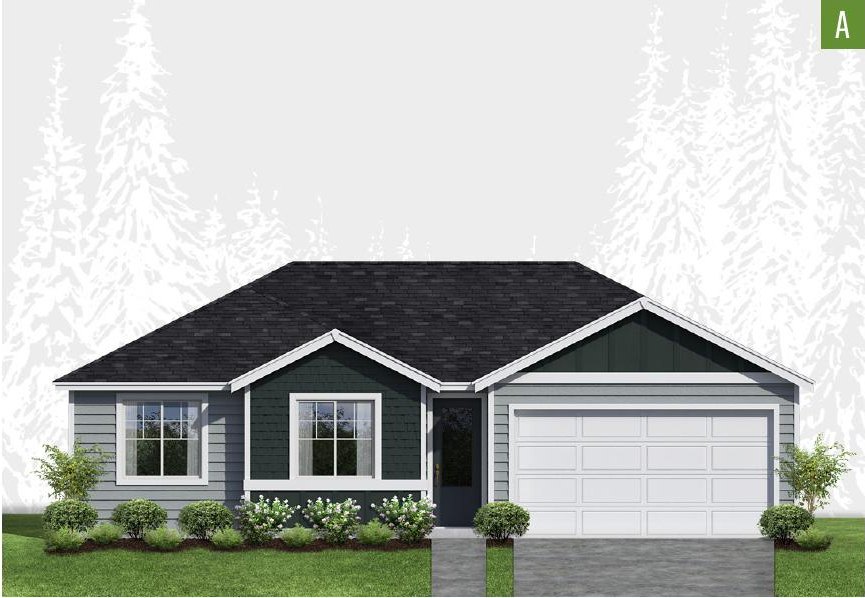 Exterior elevation of Home Plans NW Plan 1304-AB