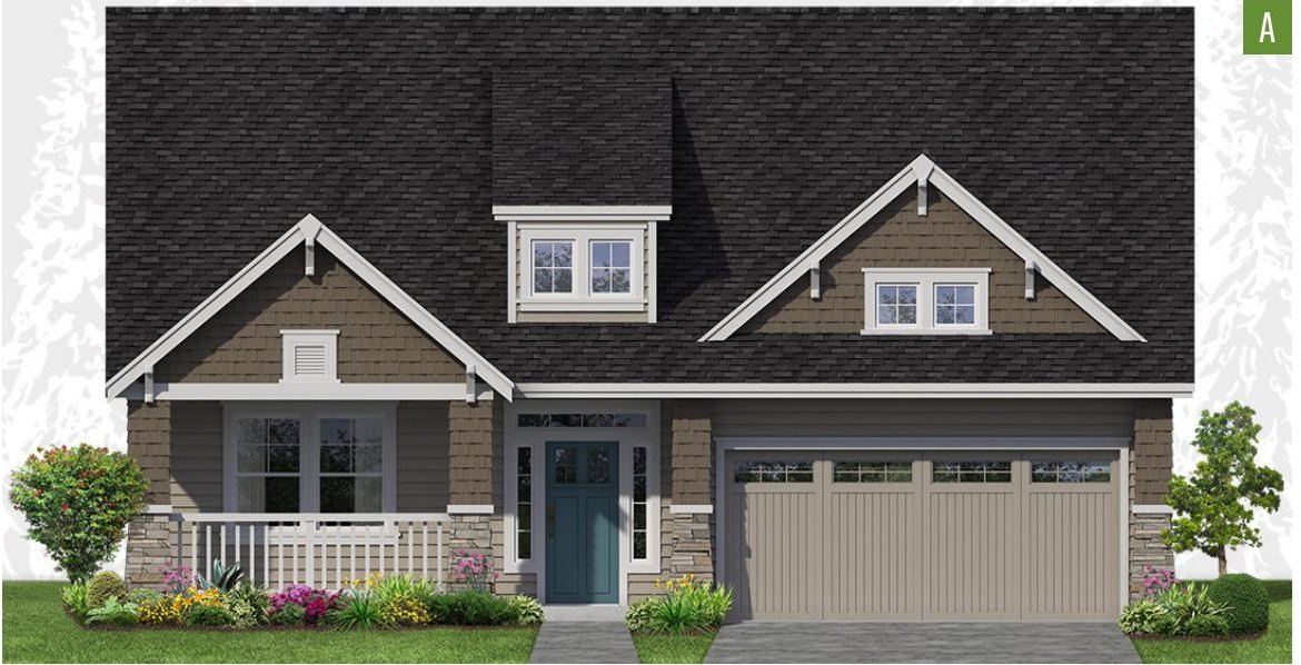 Exterior elevation of Home Plans NW Plan 1310-A