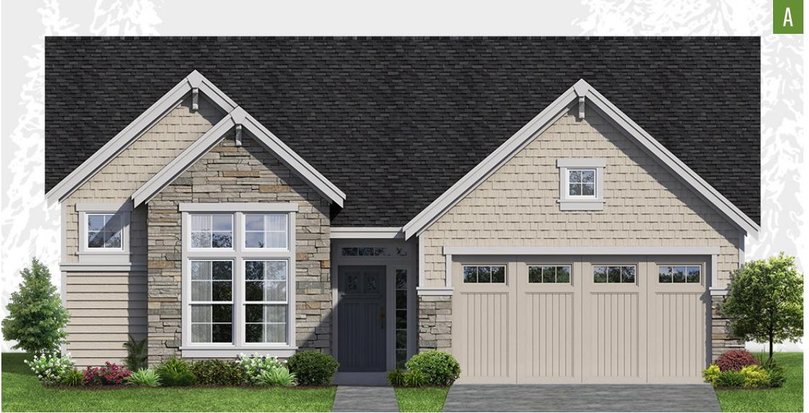Exterior elevation of Home Plans NW Plan 1393-A
