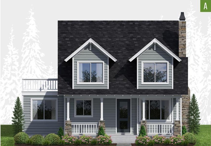 Exterior elevation of Home Plans NW Plan 1438
