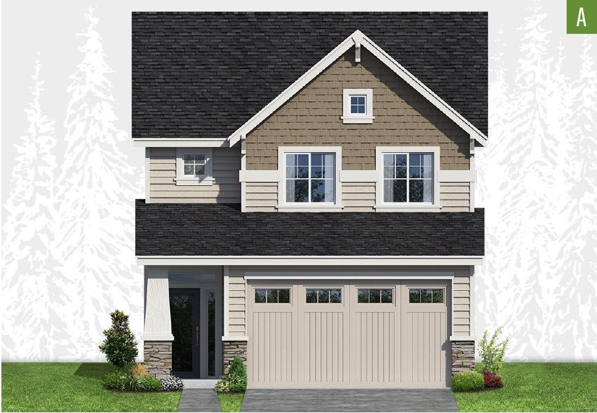 Exterior elevation of Home Plans NW Plan 1474