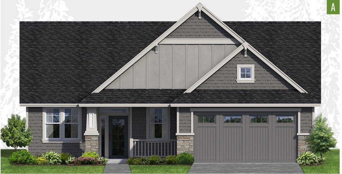 Exterior elevation of Home Plans NW Plan 1499-A