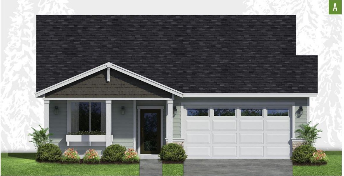 Exterior elevation of Home Plans NW Plan 1538-A