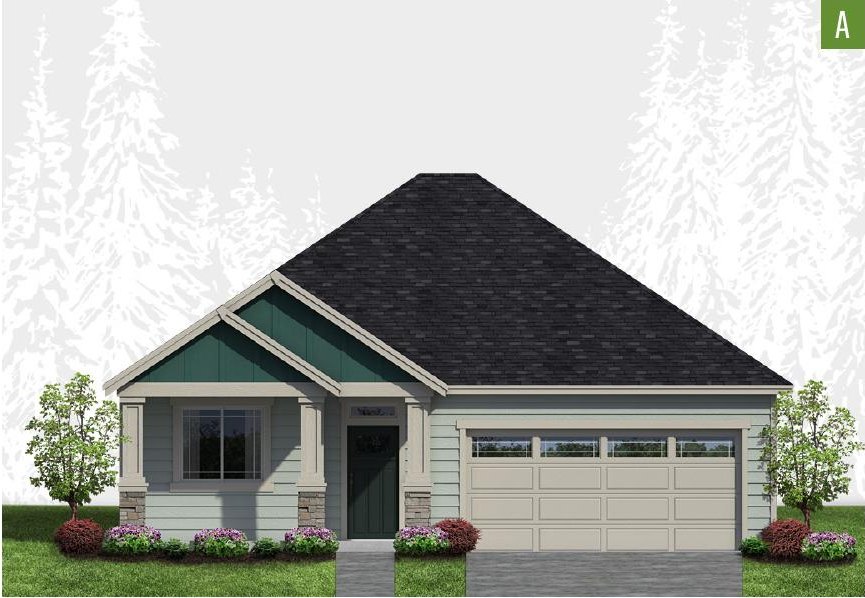 Exterior elevation of Home Plans NW Plan 1692-ABC