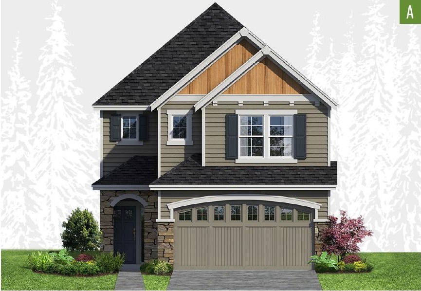 Exterior elevation of Home Plans NW Plan 1730