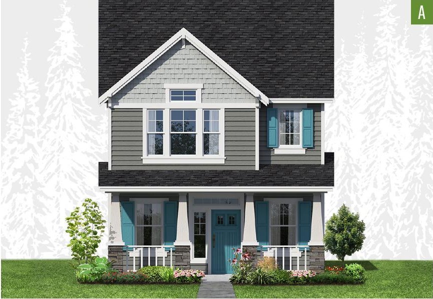 Exterior elevation of Home Plans NW Plan 1734