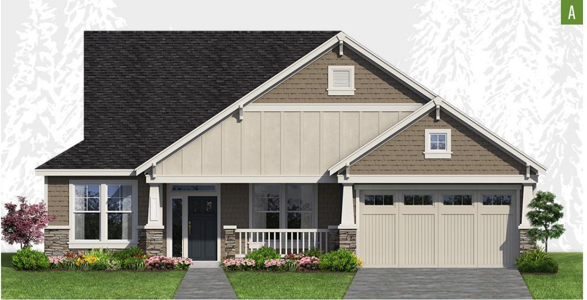 Exterior elevation of Home Plans NW Plan 1891-A