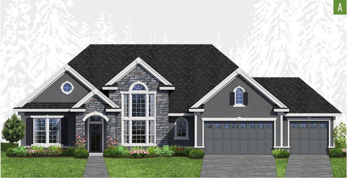Exterior elevation of Home Plans NW Plan 1898-A