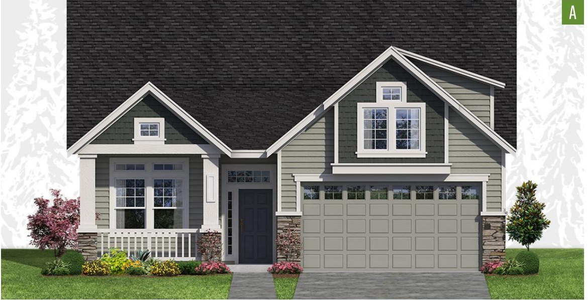 Exterior elevation of Home Plans NW Plan 1902-A (1912 Old)