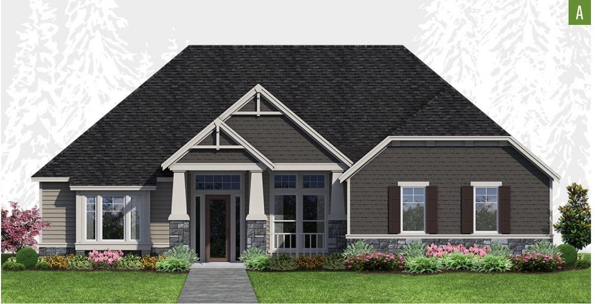 Exterior elevation of Home Plans NW Plan 1941-A