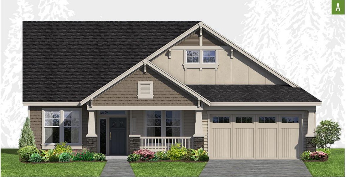Exterior elevation of Home Plans NW Plan 1986-A