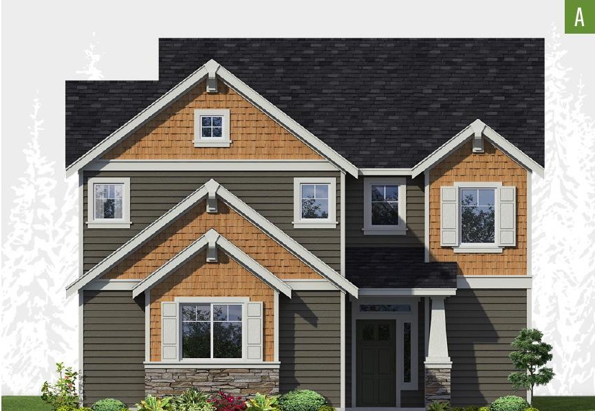 Exterior elevation of Home Plans NW Plan 2185