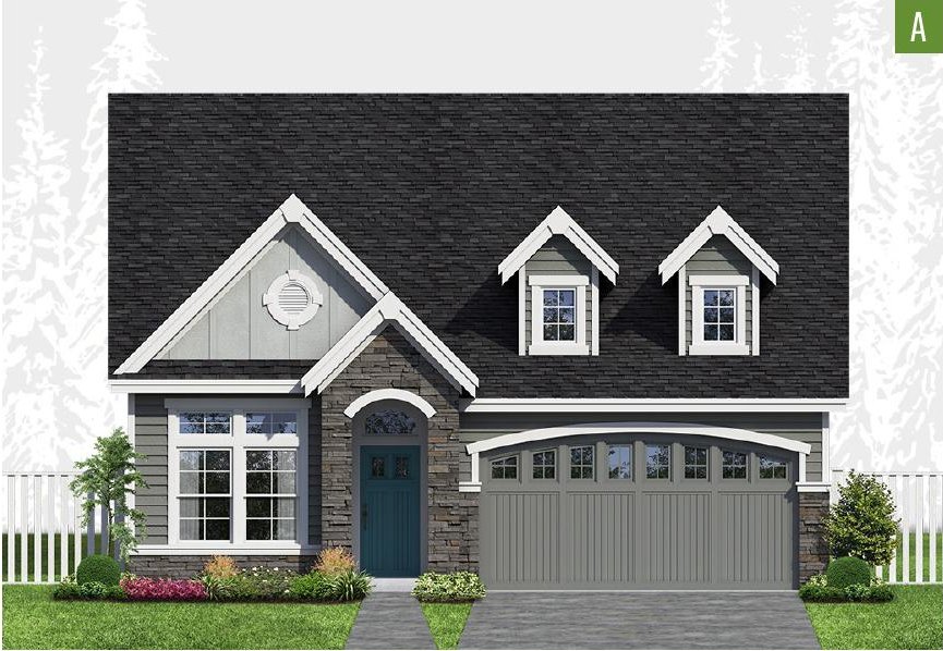 Exterior elevation of Home Plans NW Plan 2196