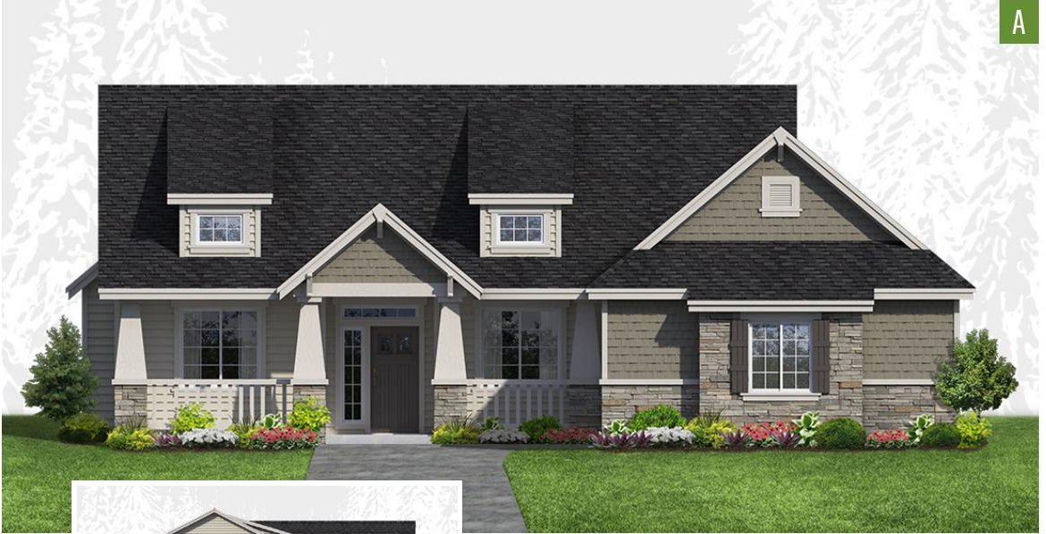 Exterior elevation of Home Plans NW Plan 2198-A