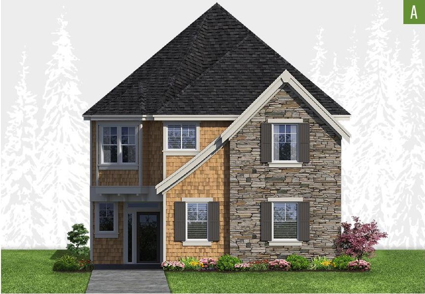 Exterior elevation of Home Plans NW Plan 2204