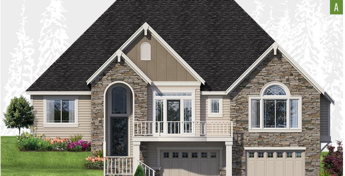 Exterior elevation of Home Plans NW Plan 2225-A
