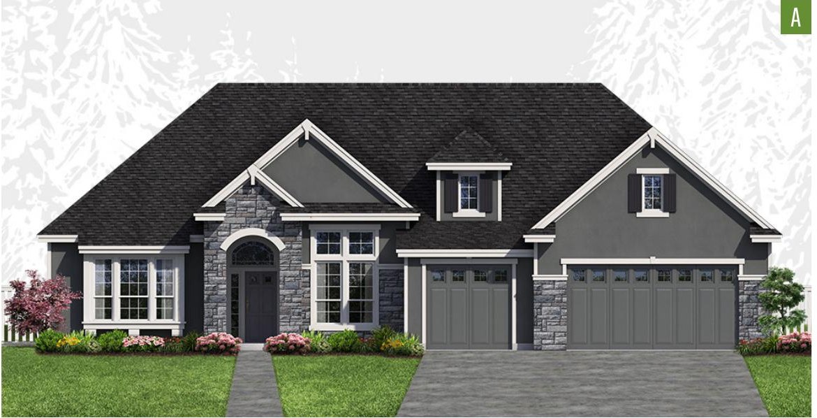 Exterior elevation of Home Plans NW Plan 2290-A