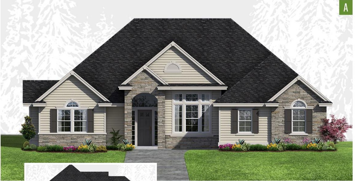 Exterior elevation of Home Plans NW Plan 2365-A