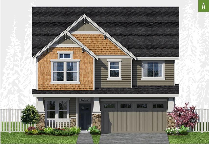 Exterior elevation of Home Plans NW Plan 2383
