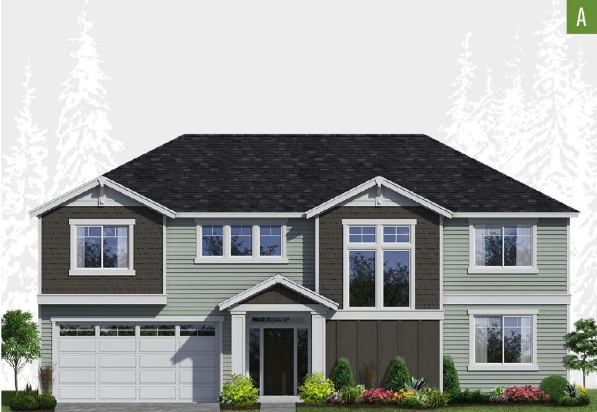 Exterior elevation of Home Plans NW Plan 2390
