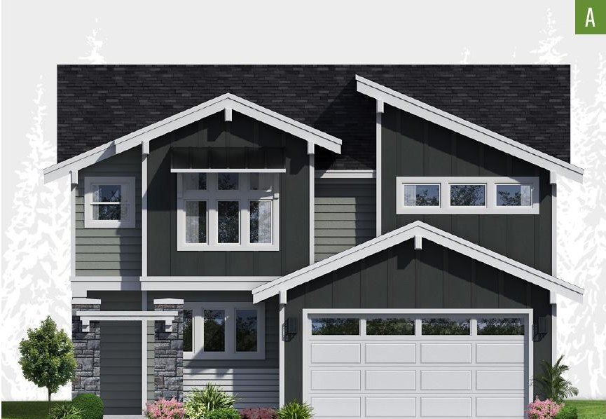 Exterior elevation of Home Plans NW Plan 2405