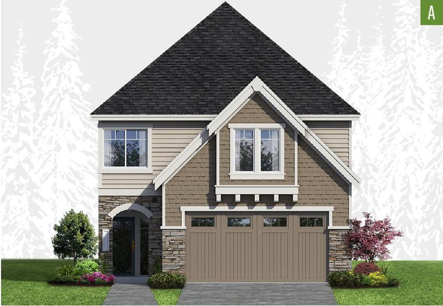 Exterior elevation of Home Plans NW Plan 2413