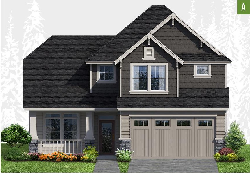Exterior elevation of Home Plans NW Plan 2418