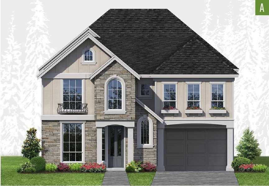 Exterior elevation of Home Plans NW Plan 2421