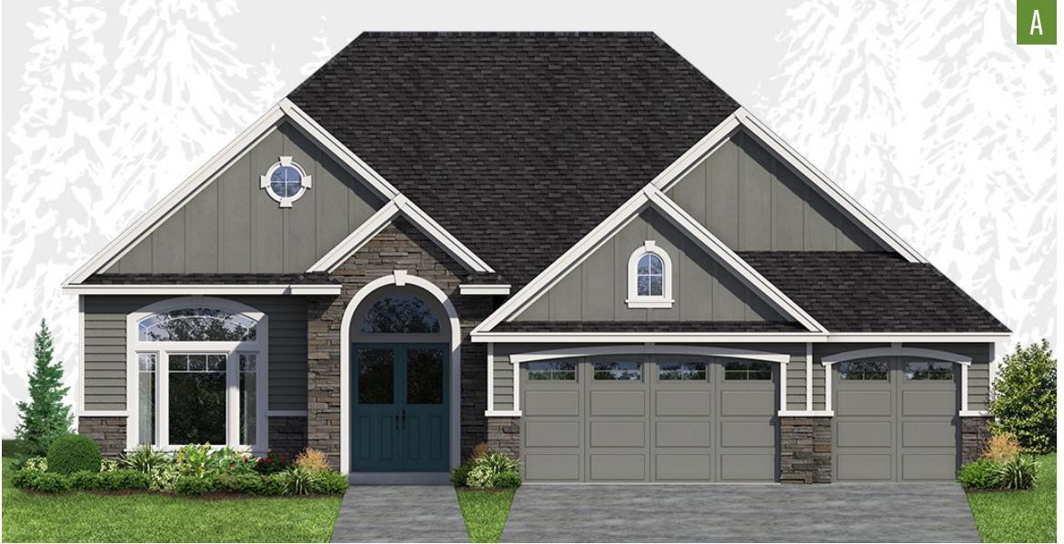 Exterior elevation of Home Plans NW Plan 2446-A