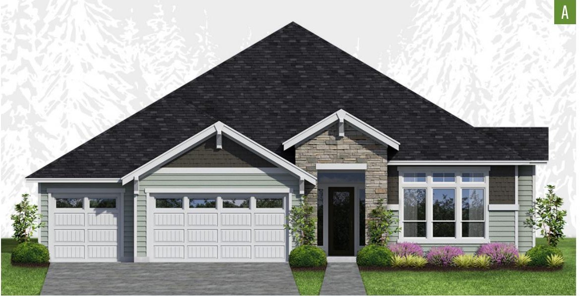 Exterior elevation of Home Plans NW Plan 2624-A