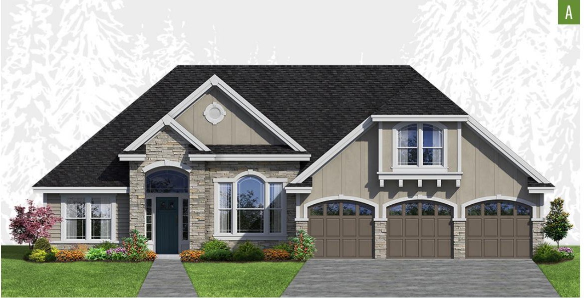 Exterior elevation of Home Plans NW Plan 2674-A