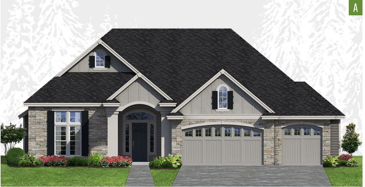 Exterior elevation of Home Plans NW Plan 2688-A