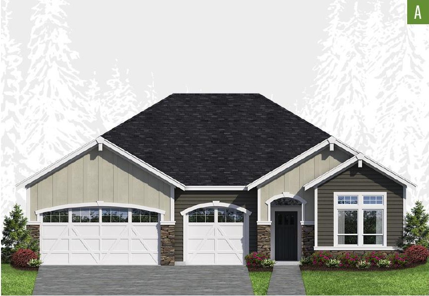 Exterior elevation of Home Plans NW Plan 2702-ABC