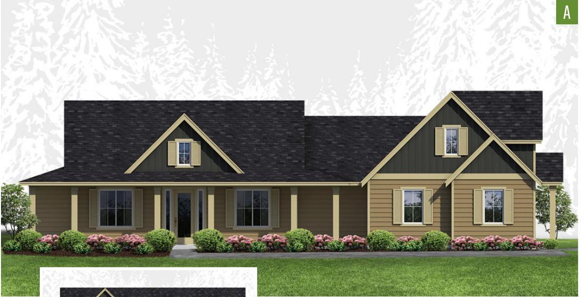 Exterior elevation of Home Plans NW Plan 2740-A