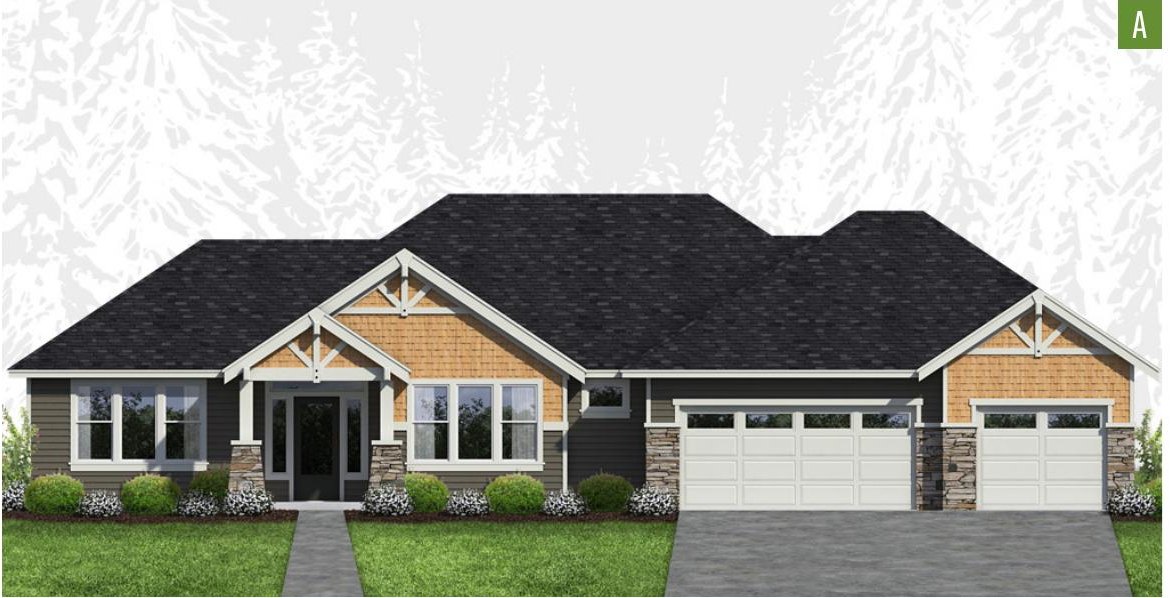 Exterior elevation of Home Plans NW Plan 2790-A