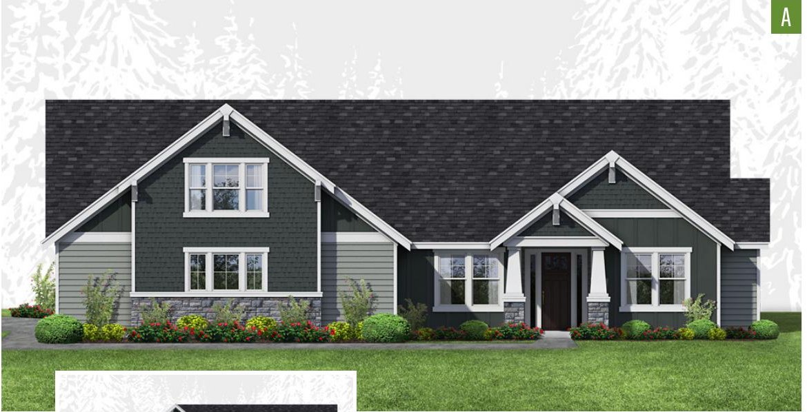 Exterior elevation of Home Plans NW Plan 2827-A