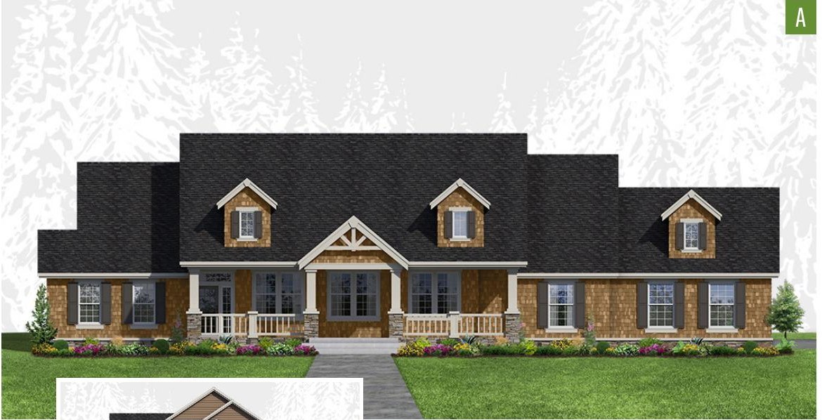 Exterior elevation of Home Plans NW Plan 2840-A