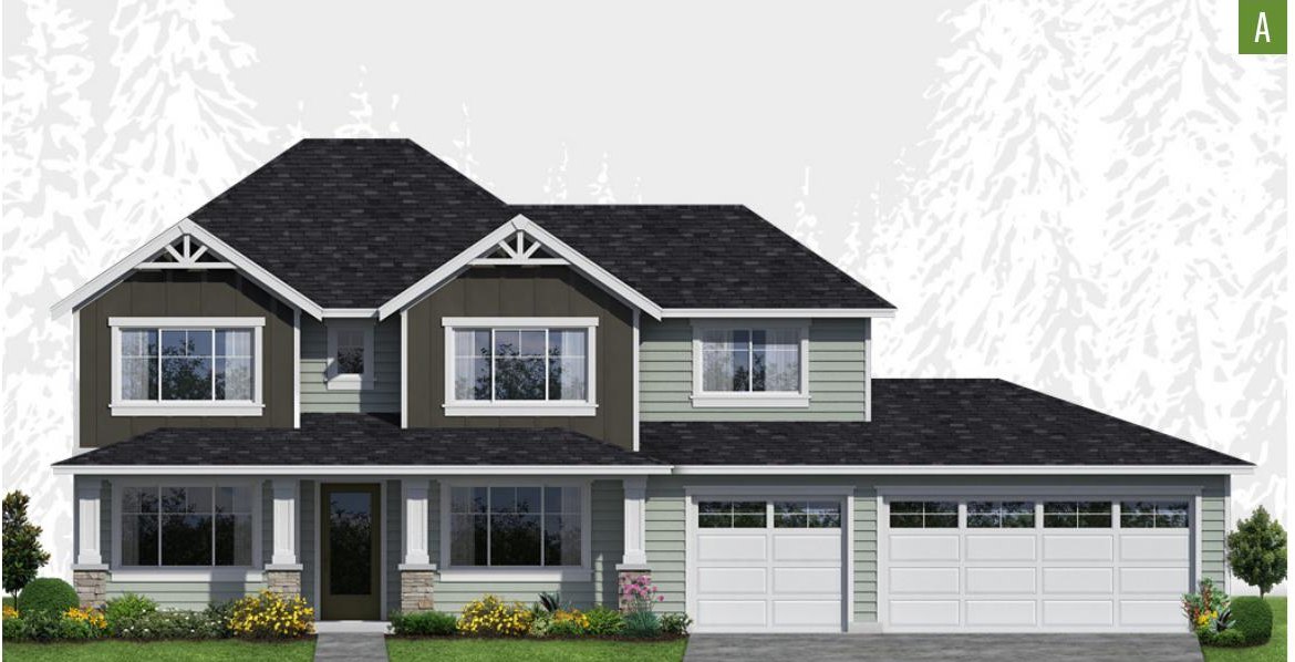 Exterior elevation of Home Plans NW Plan 2852