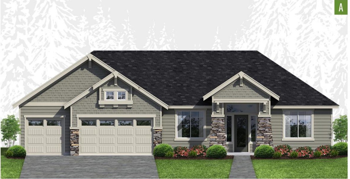 Exterior elevation of Home Plans NW Plan 2890-A