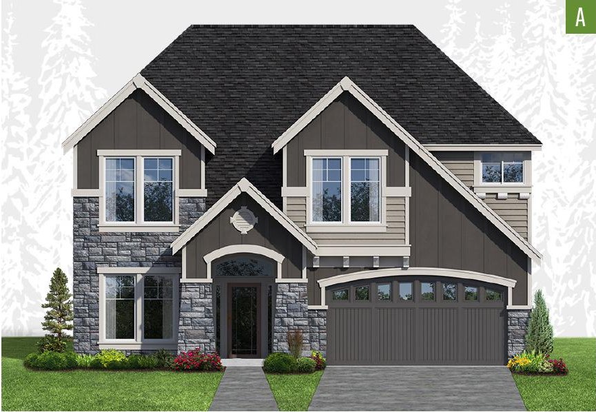 Exterior elevation of Home Plans NW Plan 2916-1