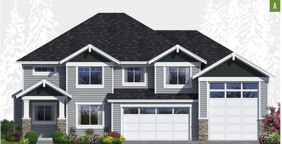 Exterior elevation of Home Plans NW Plan 3006