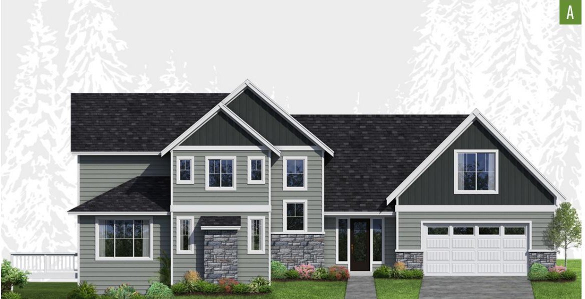 Exterior elevation of Home Plans NW Plan 3018